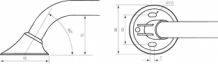 Handicare Linido ergogrip wandbeugel 1400MM Staal Wit LI2611.1401-02